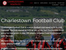 Tablet Screenshot of charlestownfootballclub.co.uk
